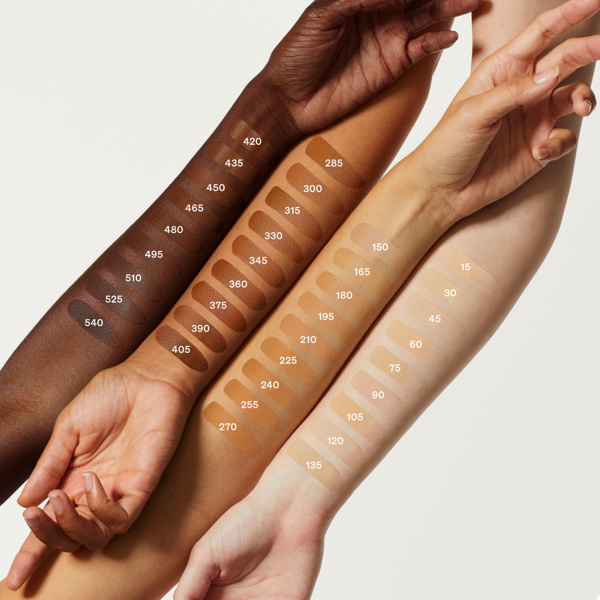 Featuring You Hydrating Skin Enhancing Tint SPF30 arm swatches
